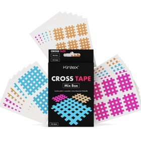 Cross Tape je neelastická páska ve tvaru mřížky, která umožňuje stimulaci tzv. spoušťových, akupunkturních a reflexních bodů. Tato páska napomáhá od bolesti a napětí při problémech se svaly, ale i cévami. Je vhodná nejen pro sportovce, ale také na běžné použití. Je šetrná k pokožce, voděodolná, prodyšná a výborně propouští pot. 330 Kč
