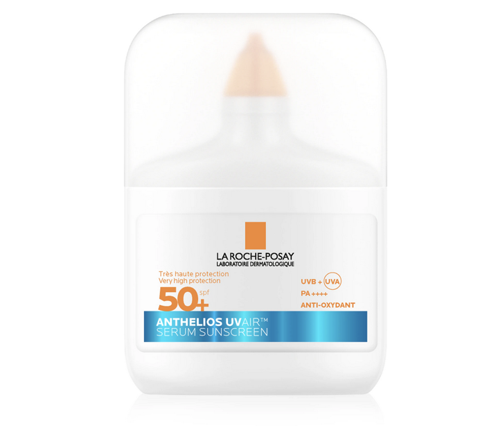 Ochranné sérum La Roche-Posay Anthelios UV Air Serum Sunscreen SPF50+ poskytuje pleti vysokou celodenní ochranu proti škodlivým vlivům UVA a UVB záření. Navíc je lehoučké, rychle se vstřebává, snadno se nanáší a na pleti zanechává příjemný pocit bez bílého filmu či jiných stop, a to na všech barevných tónech. 1000 Kč
Ochranné sérum La Roche-Posay Anthelios UV Air Serum Sunscreen SPF50+ poskytuje pleti vysokou celodenní ochranu proti škodlivým vlivům UVA a UVB záření. Navíc je lehoučké, rychle se vstřebává, snadno se nanáší a na pleti zanechává příjemný pocit bez bílého filmu či jiných stop, a to na všech barevných tónech. 1000 Kč