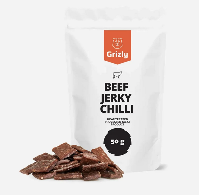 Jerky sušené hovězí maso chilli, 149 Kč
