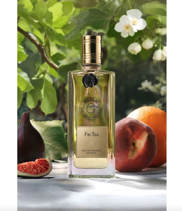 Parfémovaná voda Nicolaï Fig-Tea Intense, 2 250 Kč (30 ml), prodává Myskino
