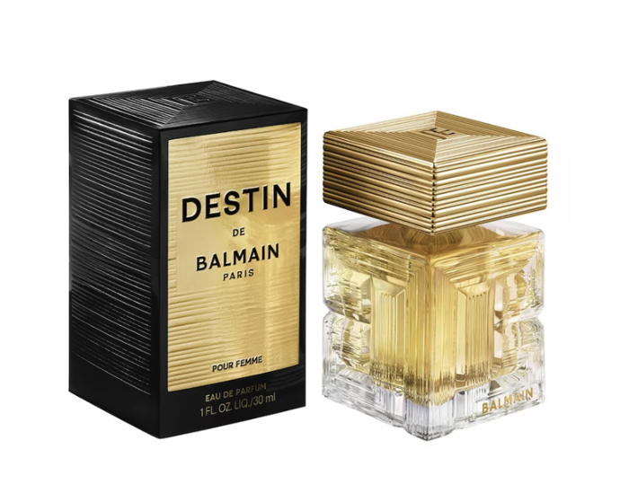 Parfémovaná voda Destin de Balmain, 2 200 Kč (30 ml), prodává Douglas
