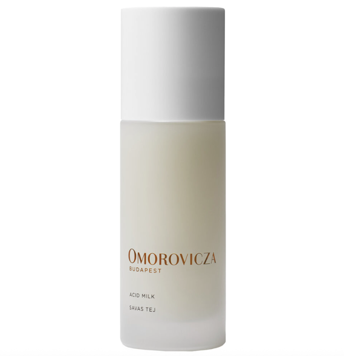 Bezoplachové tonikum s pro exfoliaci a zklidnění pleti Acid Milk Omorovicza, 2 530 Kč (100 ml), prodává Made for skin 
