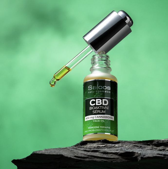 Bio olejové sérum s vysokým obsahem 400mg CBD (kanabidiolu) pro problematickou pleť s aknózními, ekzematickými projevy či lupénkou. 455 Kč
