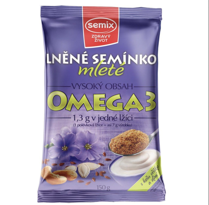 Lněné semínko mleté s kešu oříšky a dýní, 27 Kč

