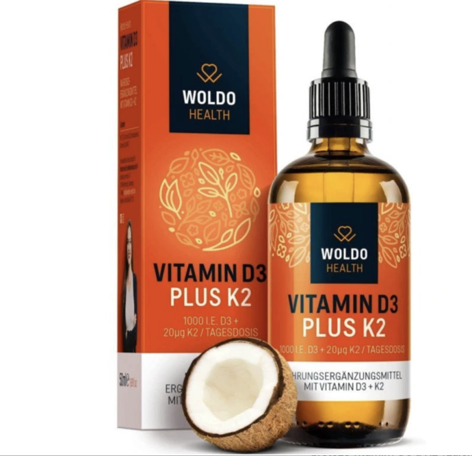 Vitamín D3 + K2 50 ml představuje prvotřídní kombinaci vysoce koncentrovaných vitamínů v jedinečné synergii. V jediné kapce získáte 1000 I.U. vitamínu D3 a 20 μg vitamínu K2 MK7. 990 Kč
