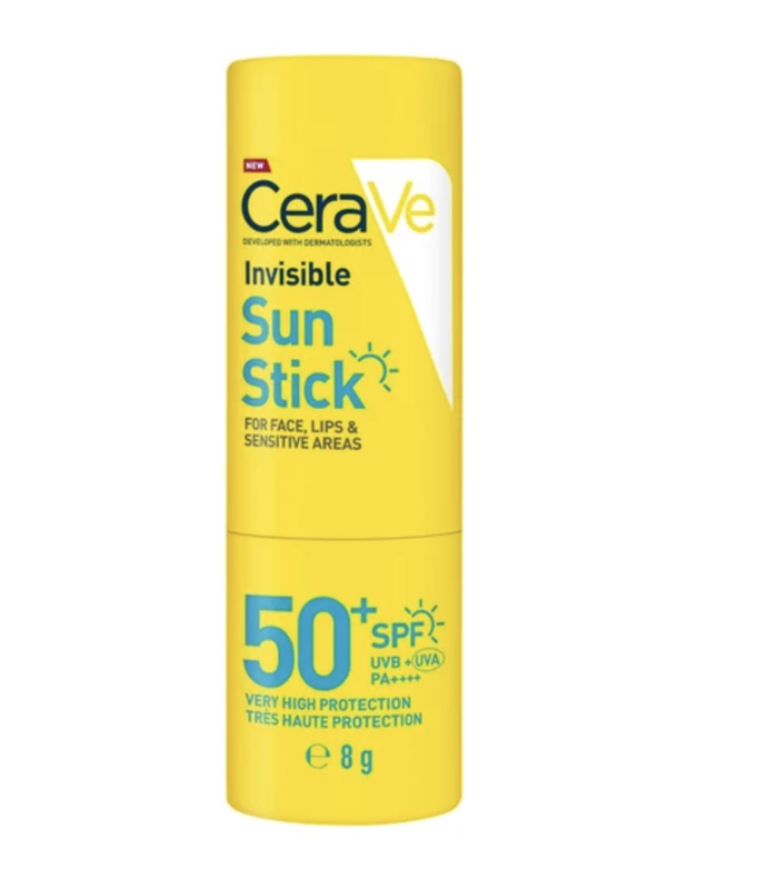 CeraVe praktická opalovací tyčinka SPF50+ s ceramidy a vitaminem E, odolná vůči vodě a potu. Vhodná na rty a citlivé oblasti. 369 Kč 

