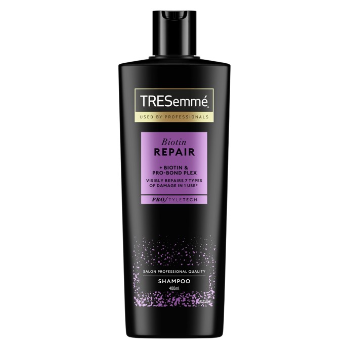 Šampon Biotin Repair, TRESemmé, přibližná cena 199 Kč. 
