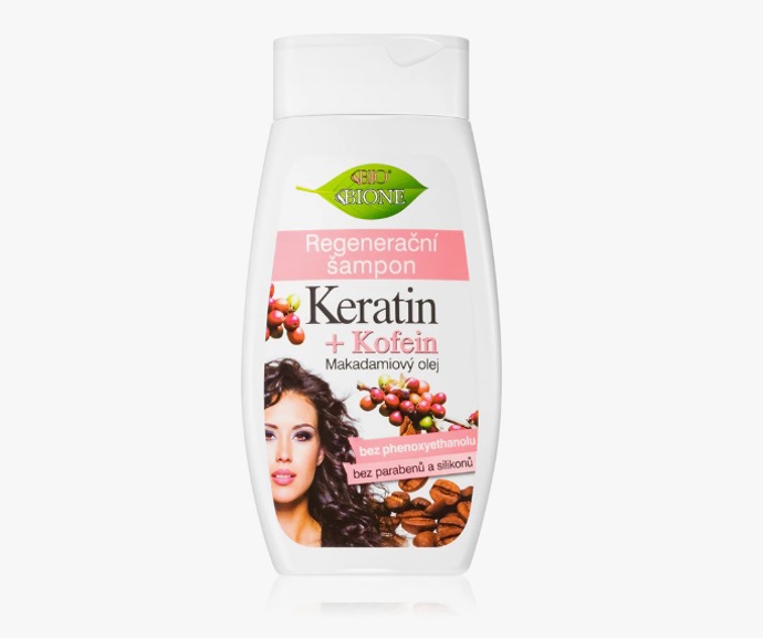 Regenerační šampon s keratinem, Bione Cosmetics, 83 Kč
