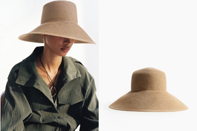 Slaměný klobouk s šikmou krempou, H&M, 249 Kč
Slaměný klobouk s šikmou krempou, H&M, 249 Kč
