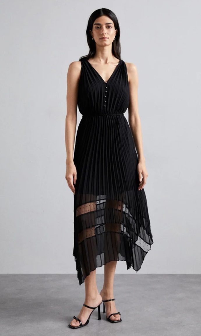 Luxusní černé šaty, The Kooples, 6 600 Kč

