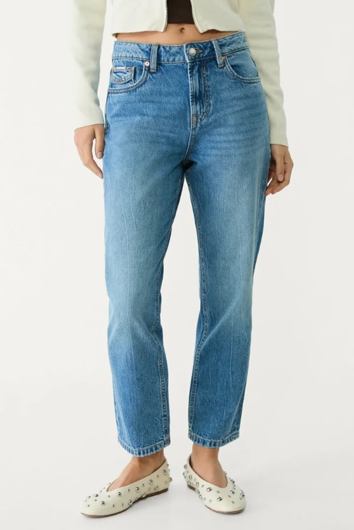 Džíny s rovnými nohavicemi, Stradivarius, 699 Kč
