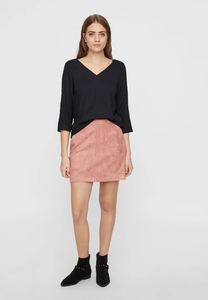 Semišová sukně, Vero Moda, 649 Kč
