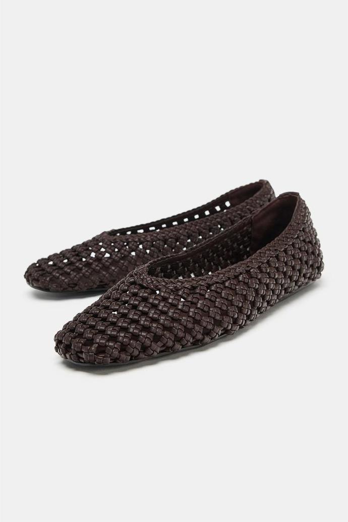 Baleríny s efektem háčkování, Zara, 1299 Kč
