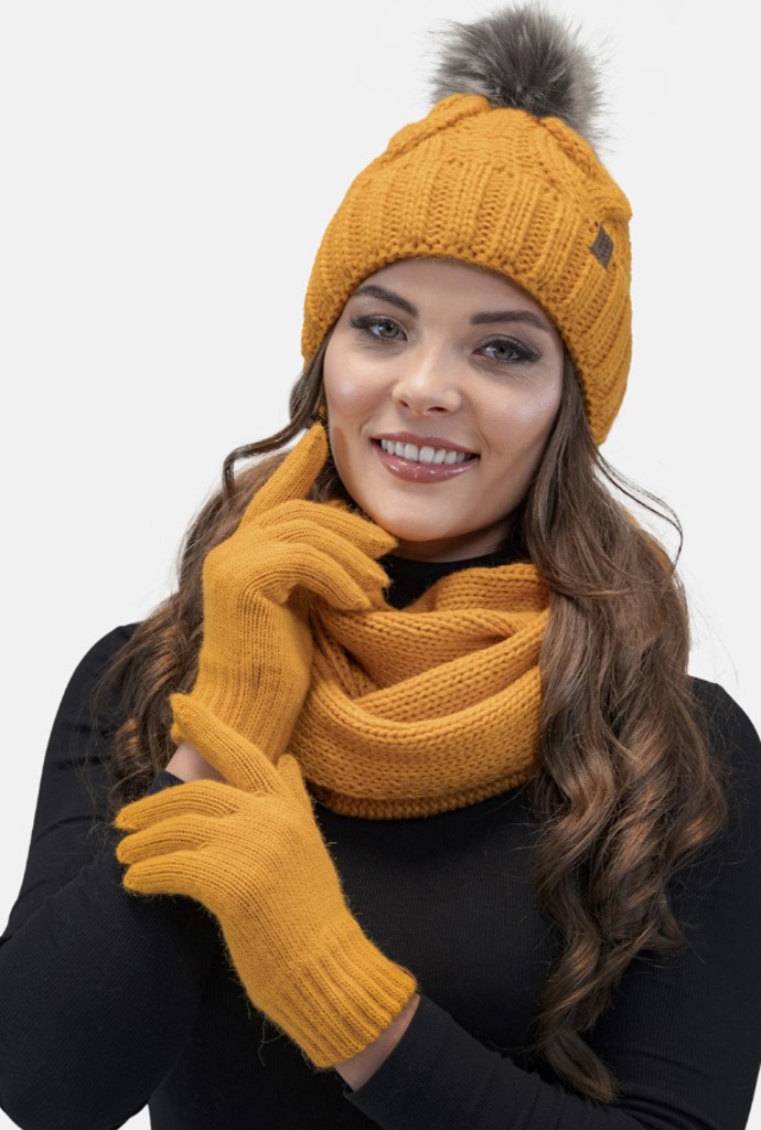 Hořčicově žluté rukavice, Vivisence, 523 Kč
