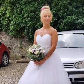 Krásná nevěsta Pavlína Čubrová.