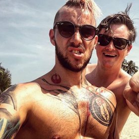 Kazma s kamarádem Jakubem Bínou