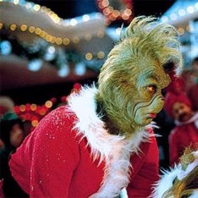 Jim Carrey ztvárnil jednu z nejoblíbenějších vánočních postav, Grinche.