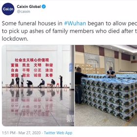 Redakce Caixin Global ukázala nespočet uren na jedné fotce.