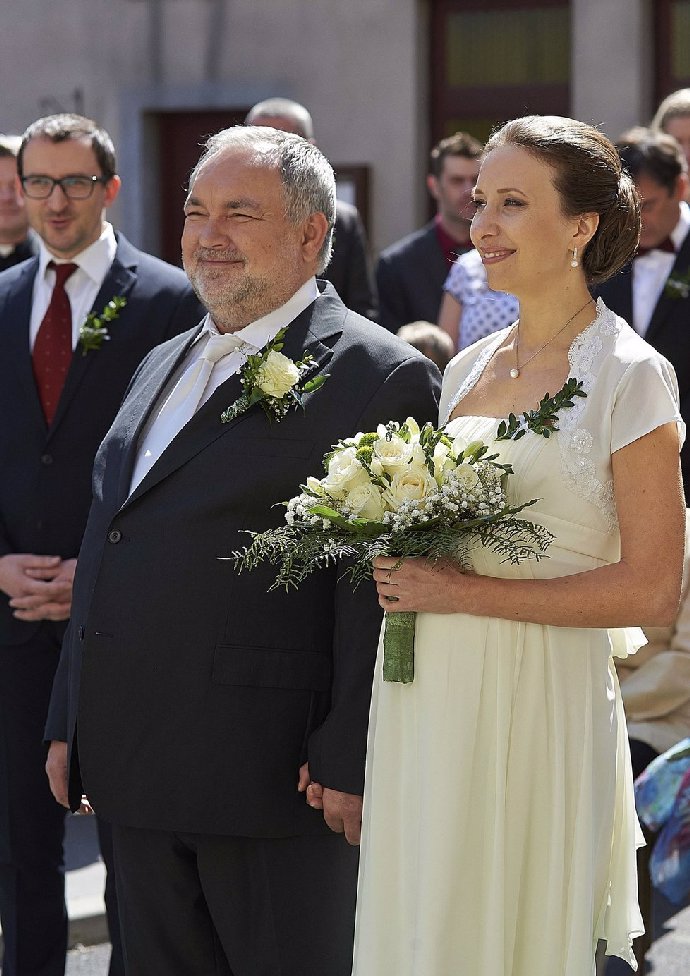Lumír Nykl a Světlana ve svatební den.