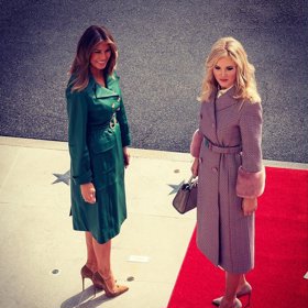 Bylo to báječné, napsala Melania na Twitteru.