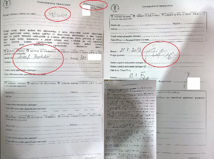 Dokument, který dokládá, že Thomayerova nemocnice měla Rychtáře informovat o tom, proč a kam vezou proti její vůli Bartošovou. Nestalo se a vdovec za to zrealizoval zajímavou pomstu, která bude zjevně pokračovat právním postupem.