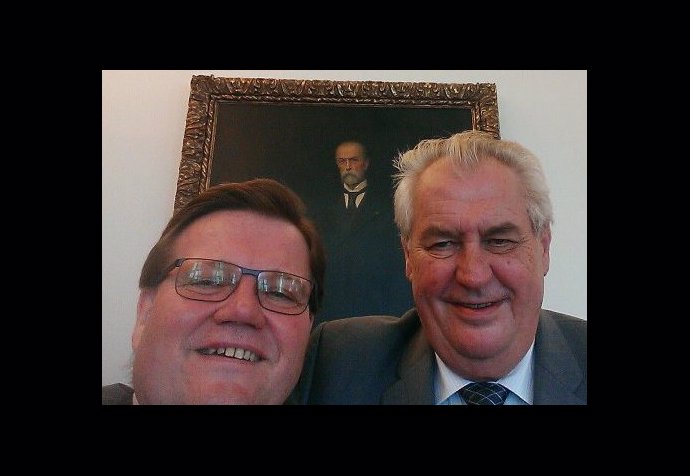 Zdeněk Škromach s Milošem Zemanem.