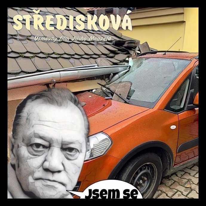 Auto vjelo Olze prakticky do koupelny.