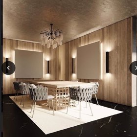 Takhle bude vypadat jídelna Zuzany Plačkové. Dokonalé sladění barev.