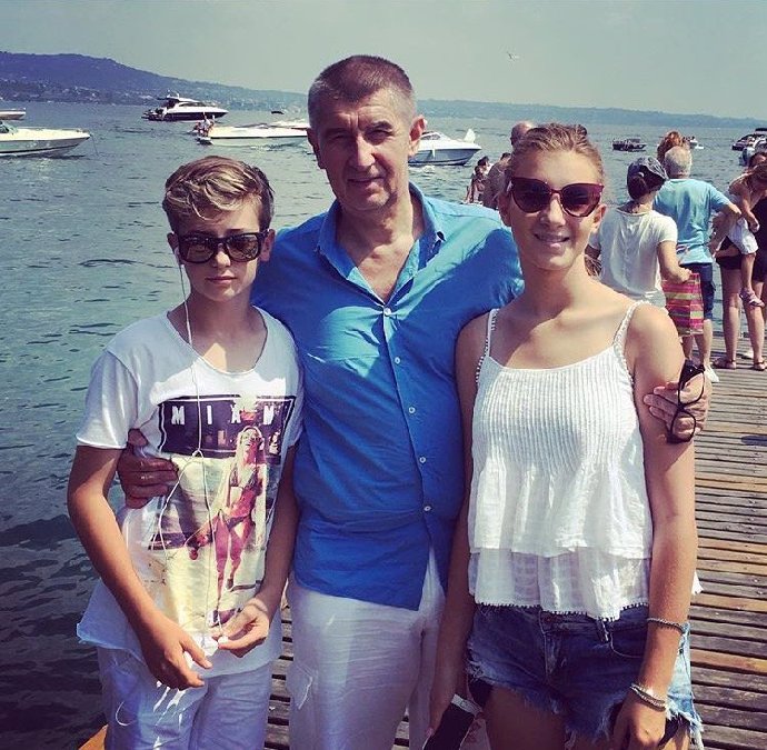 Andrej Babiš byl se svými dětmi na dovolené ve Francii.