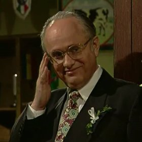 Václav Knop v roli tělocvikáře v seriálu Hospoda. 