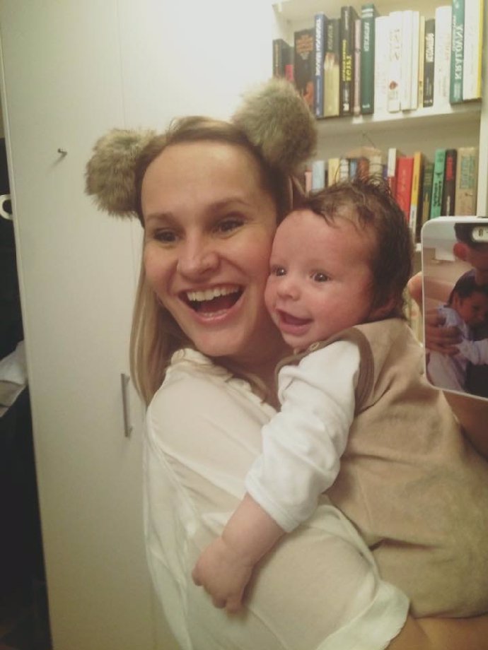 Monika a její syn Tadeáš. 