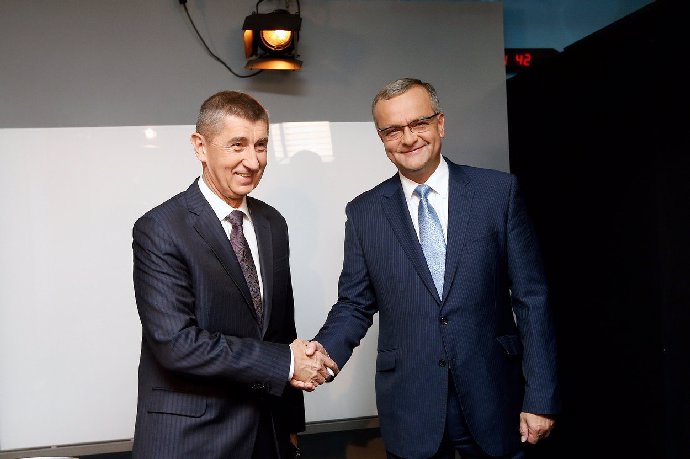 Andrej Babiš a Miroslav Kalousek.