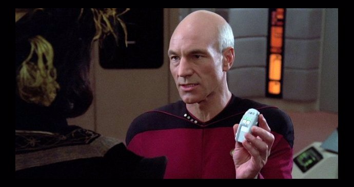 Patrick Stewart ve Star Treku. 