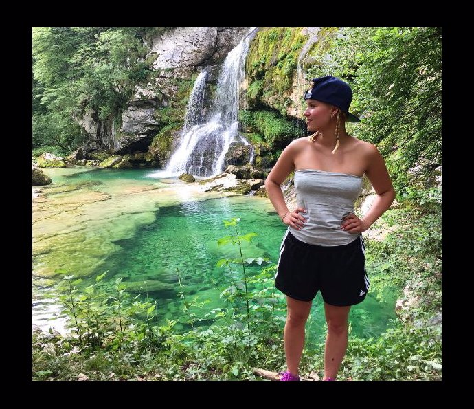 Patricie Solaříková na dovolené. 