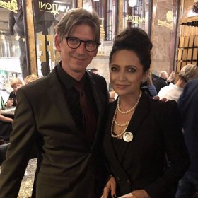 Lucie Bílá s režisérem Jiřím Strachem.