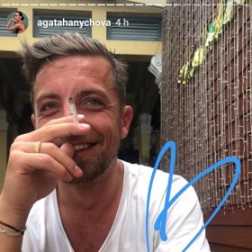 Agátin přítel Zdeněk Turek.