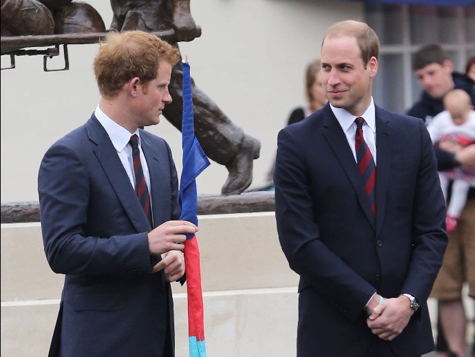 Princ Harry a princ William.