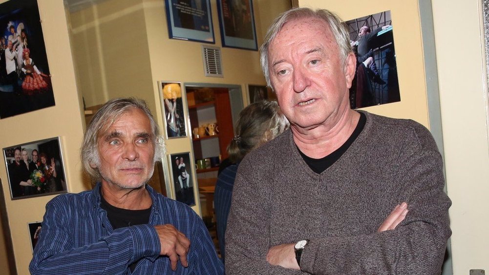 Oldřich Kaiser a Jiří Lábus na snímku z října 2017.
