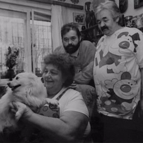 Helena Růžičková se synem a manželem.