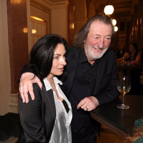 Bolek Polívka s manželkou Marcelou dorazil také dorazil na Českého lva.