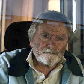 Ladislav Mrkvička ve svém posledním filmu Staříci.