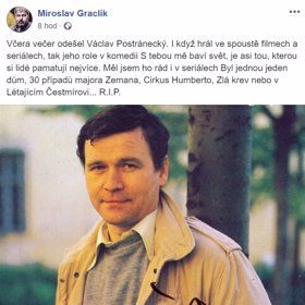 Spisovatel Miroslav Graclík.