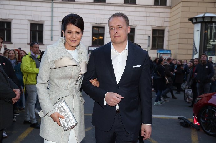 Jana Doleželová s expartnerem Davidem Trundou.