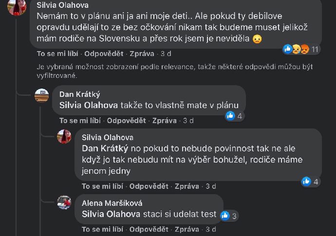 O to podělit se o svůj názor na očkování, projevilo zájem velké množství uživatelů Facebooku.