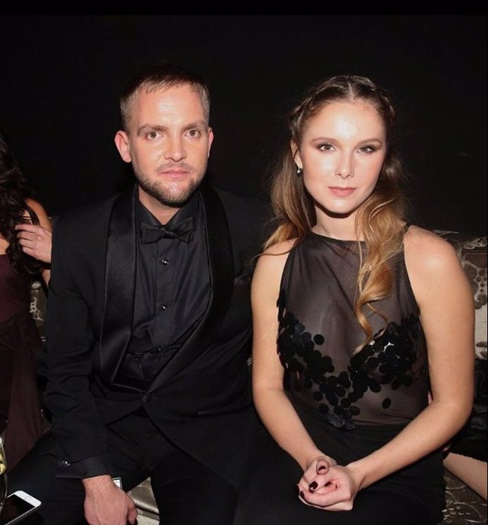 Libor Bouček a jeho krásná přítelkyně Gabriela Bendová.