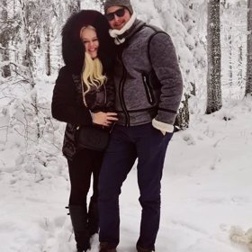 Monika Binias se svým mladým manželem Petrem.