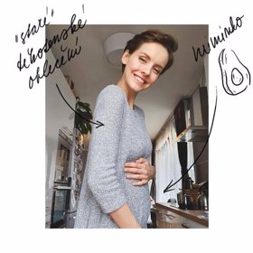 Těhotenství na ní nebylo zpočátku vůbec vidět.