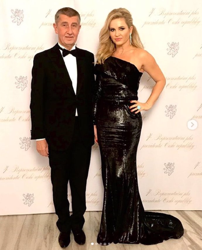 Monika Babišová s manželem Andrejem Babišem.