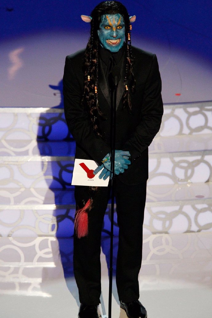 Ben Stiller v kostýmu avatara.