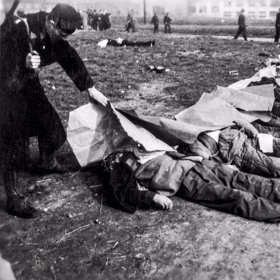 Pankrác, květen 1945.